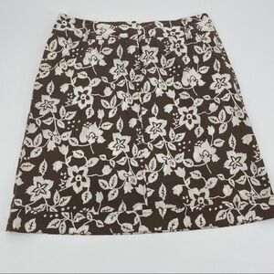 Lafayette 148 floral print A-Line skirt sz 8